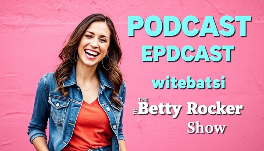 Vibrant podcast promotion for perimenopause training tips.