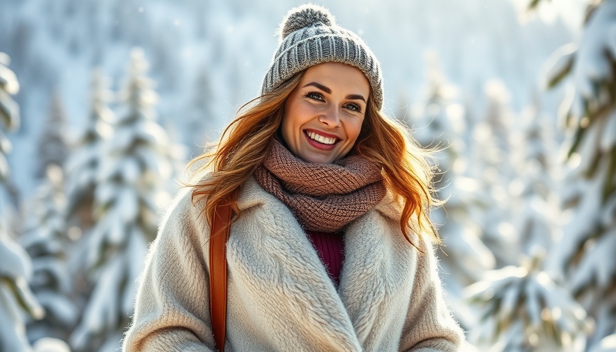 Cozy Aspen-inspired winter outfit in snowy mountains.