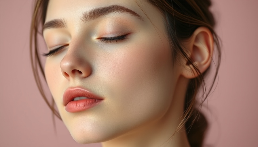 Peaceful young woman illustrating habits to slow wrinkle formation.