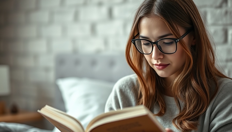 Young woman reading a book in bed highlighting the importance of nonfiction books.