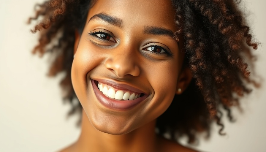Joyful woman showcases glowing skin highlighting nutrients for brain and skin health.