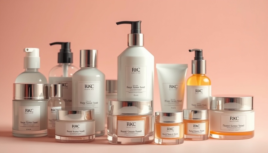 Collection of best Korean beauty products for mature skin with soft background.