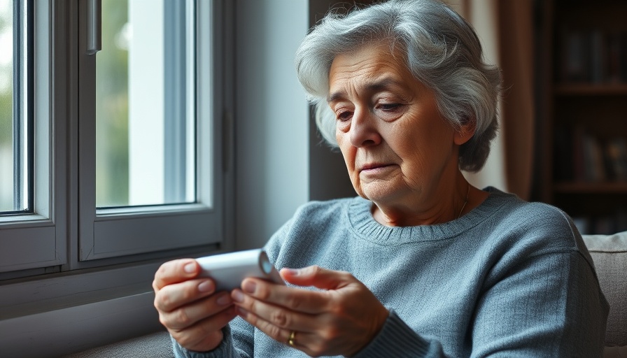 Mature woman taking Omega-3 supplement for Alzheimer's disease