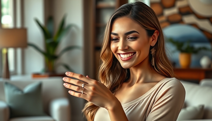 Elegant woman in stylish setting, soft smile.