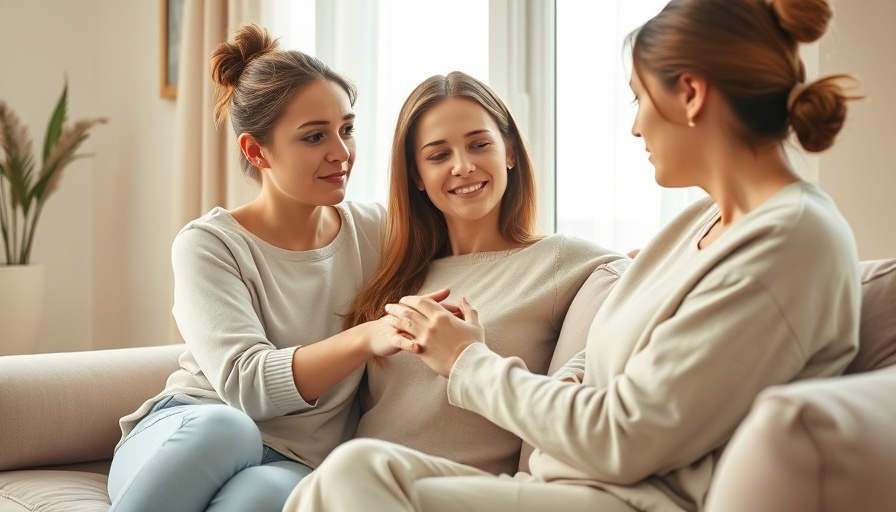 Messages of hope for depression relief through supportive embrace.