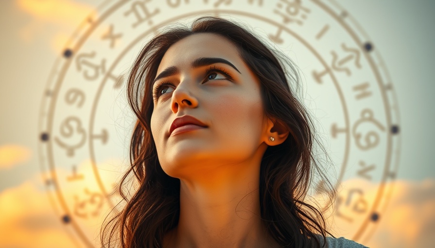 Neptune Retrograde Effects on Zodiac Signs: Woman with zodiac backdrop