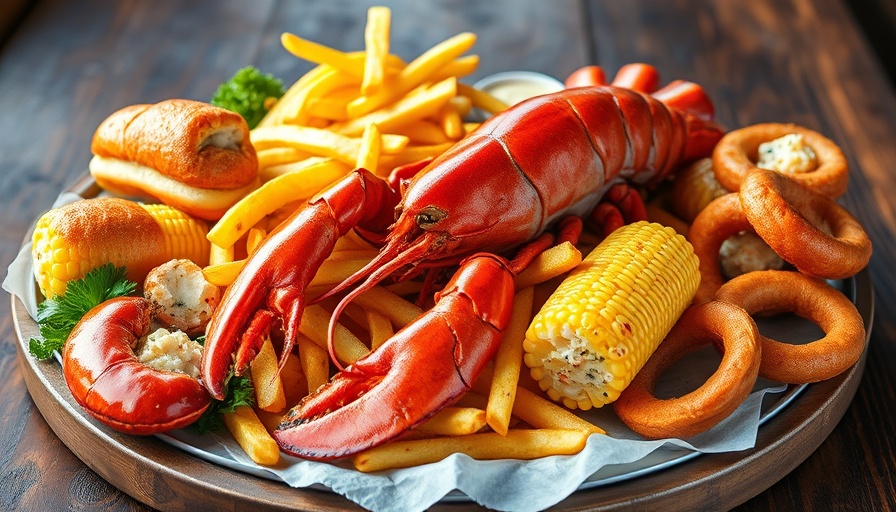 Gourmet seafood platter on a relaxing weekend meal.