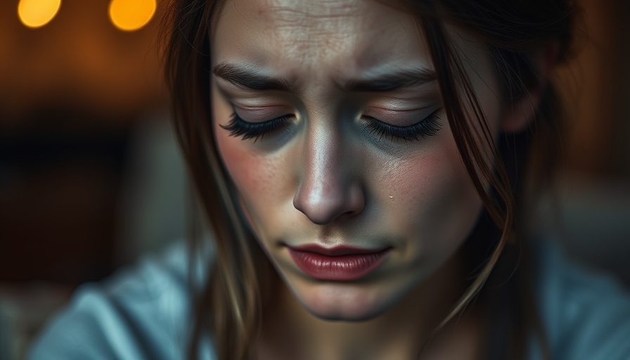 Young woman grieving, coping with pet loss, emotional expression