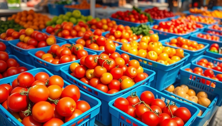 Vibrant cherry tomatoes in baskets for late-summer recipes.