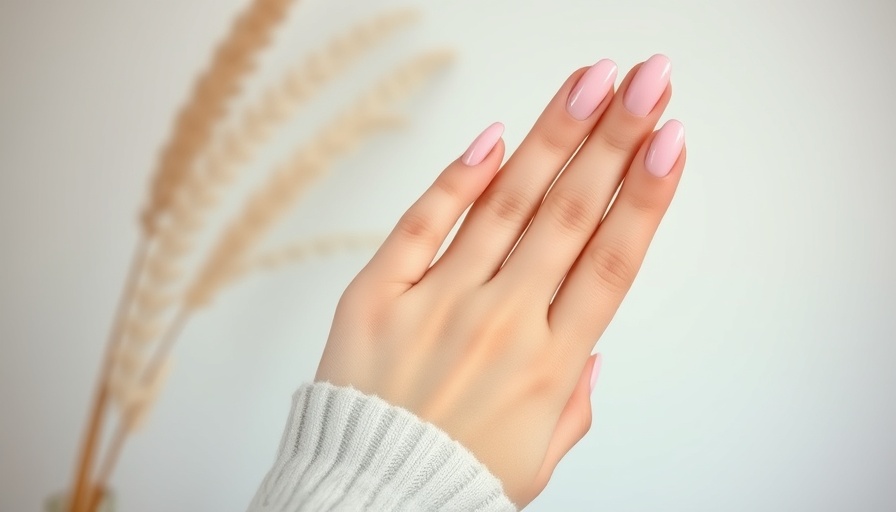 Close-up of pink almond-shaped nails, minimalistic style against a neutral background, highlighting the nail shape contrast for 'Millennial vs Gen Z nail shape'.