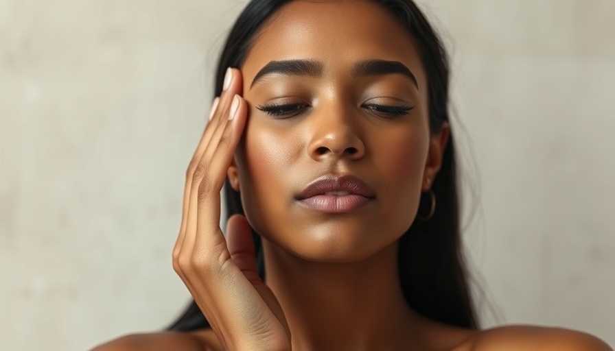 Woman assessing skin for fine lines, showing signs of dehydration versus aging.