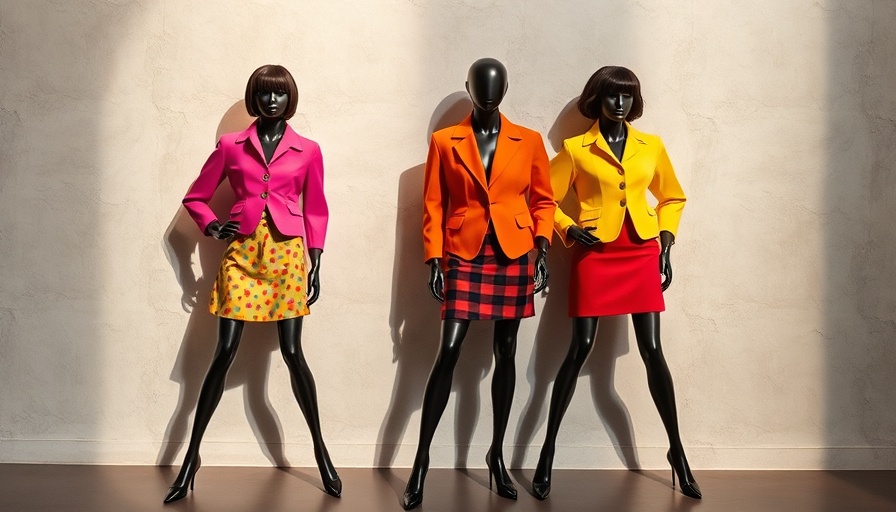 Mod fashion exhibition Brighton featuring colorful 1960s styles.