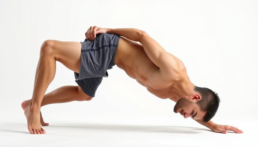 Fit man demonstrating core strength in a side plank for six-week fat-loss plan.