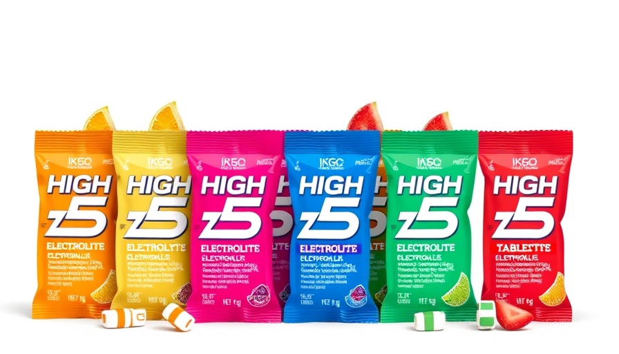 Colorful High 5 Zero tablets in different flavors.