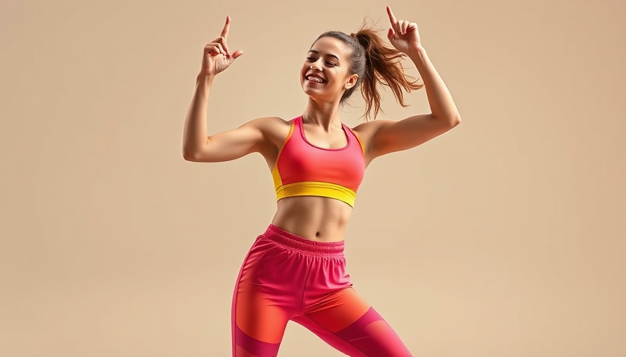 Young woman dancing joyfully in athletic wear symbolizing women's health tips.