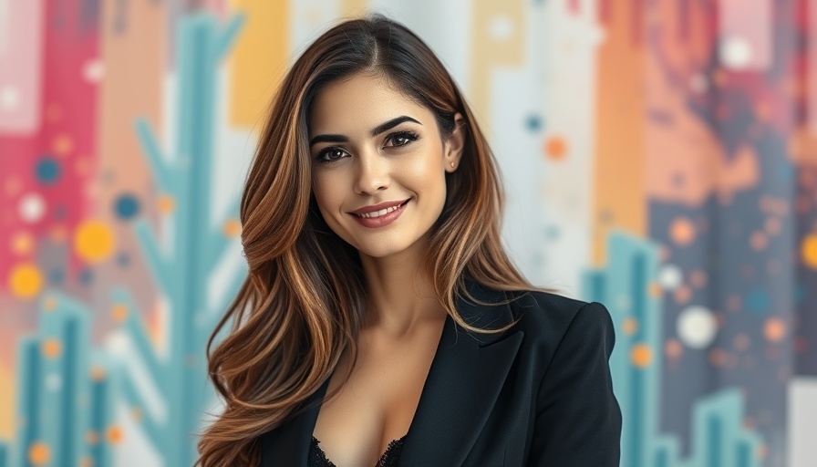 Confident woman in black blazer smiling, womens health tips context.