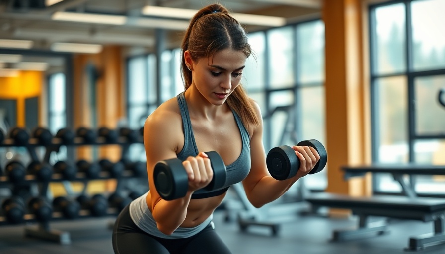 Young woman doing step-up exercise in gym; fitness tips for beginners.