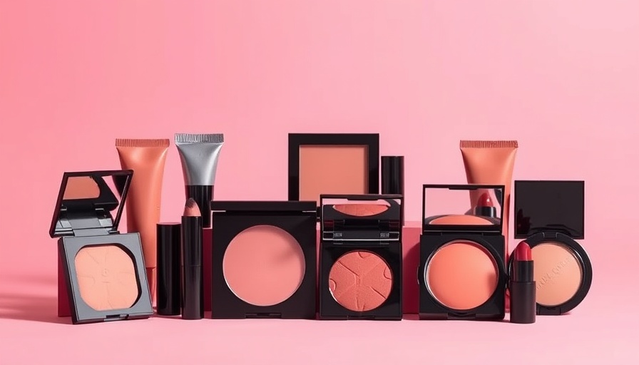 Trendy blush collection, best blush 2025 displayed against a pink backdrop.