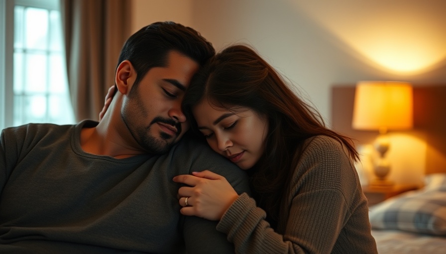 Supportive couple embracing, depicting bereavement leave for miscarriage.