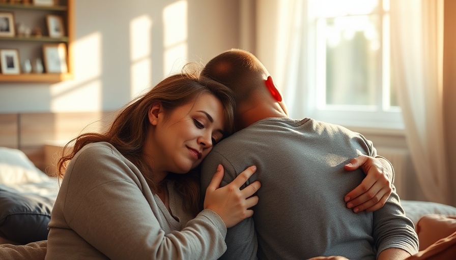 Supportive couple sharing comfort, representing bereavement leave for miscarriage.