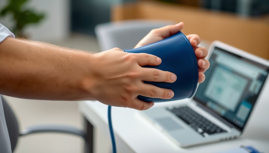 Monitoring blood pressure of young executives for stress-related heart diseases.