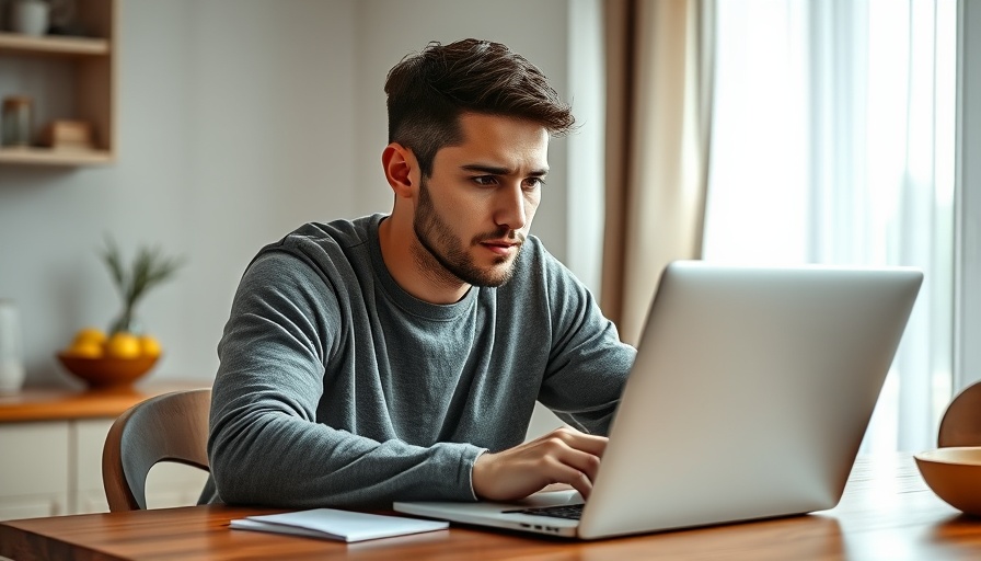 Young man working at home illustrating family dynamics in workplace culture