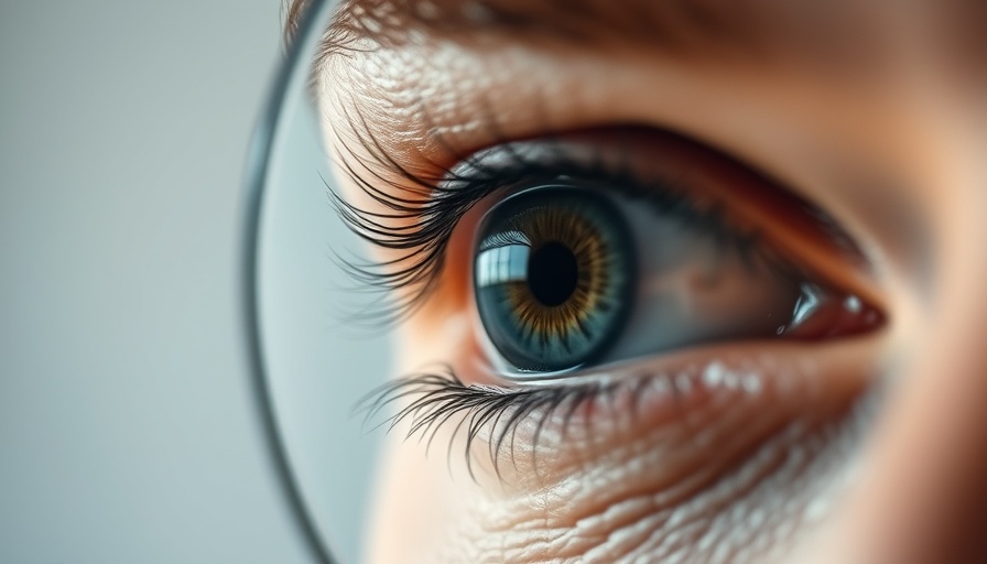 Close-up eye reflection in a blurred mirror exploring self-efficacy.