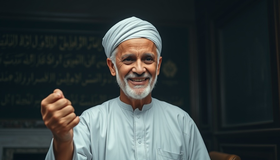 Traditional elder's gesture in a formal setting, Crisis Leadership Lessons from Ashura.