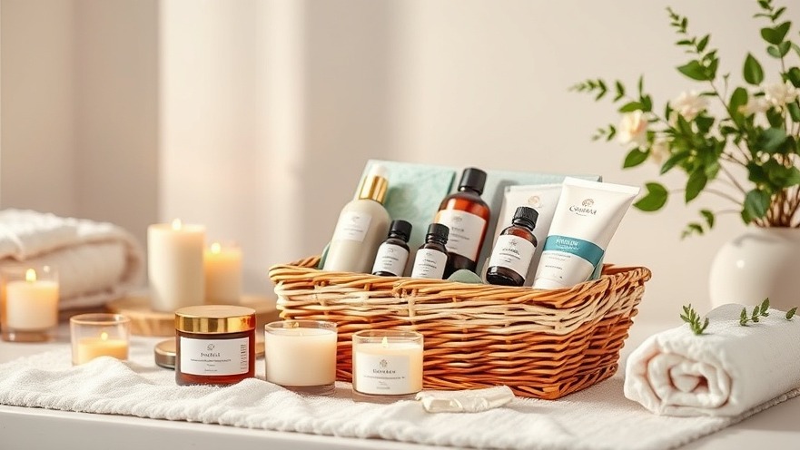 Luxurious DIY Mother's Day gifts in a serene spa setting with wellness products.