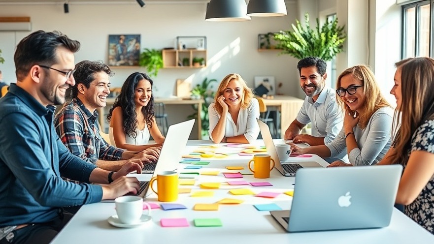 Diverse business owners collaborating, showcasing internal locus of control for growth.