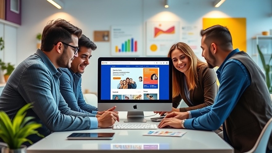 Professionals collaborating on effective landing page design to improve conversion rates.