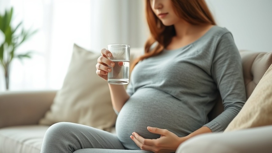 Pregnant woman enjoying hydrogen water benefits at home, ideal for wellness trends.