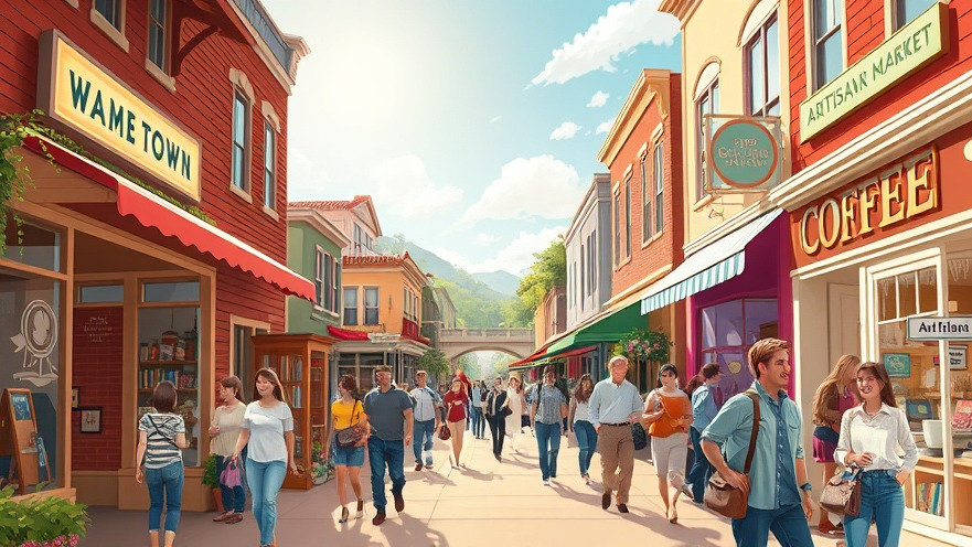 Vibrant small town main street showcasing local business growth and community engagement.