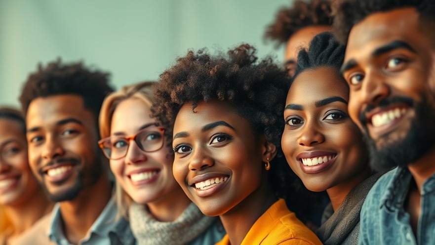 Diverse individuals expressing hope and resilience for health management and wellness education.