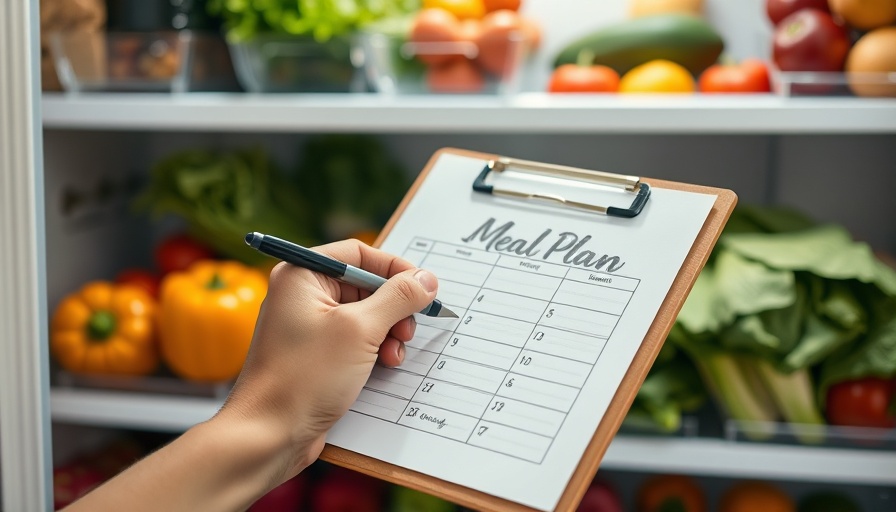 Meal planning with vegetables in the fridge for non-diet meal planning.