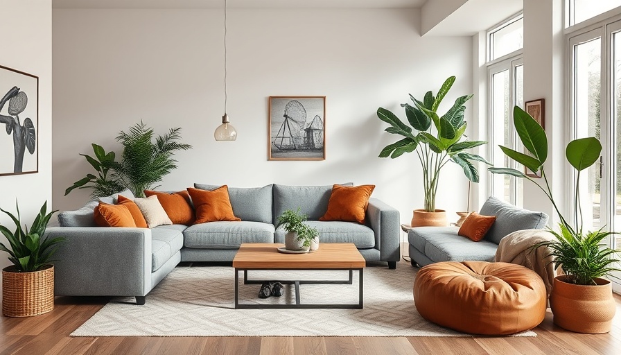 Stylish living room showing home improvements without major renovations.
