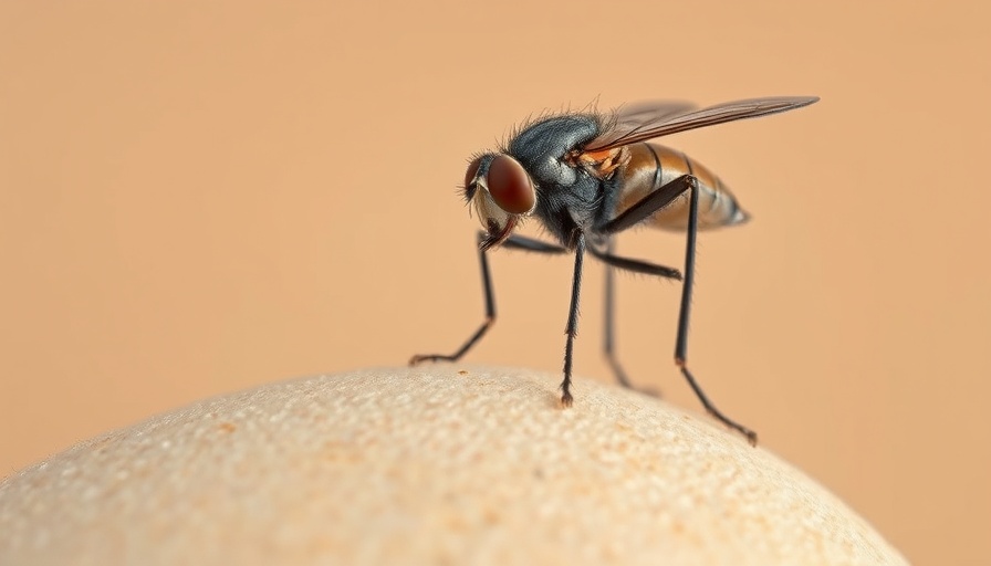 Close-up of a fly; Keep Your Home and Yard Free of Pests.