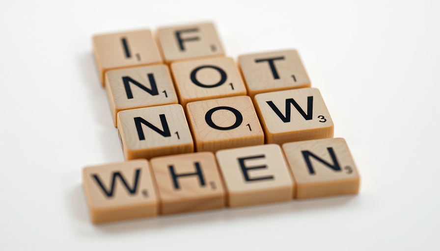 Wooden letter tiles reading 'IF NOT NOW WHEN' on white, 80/20 To-Do List concept.