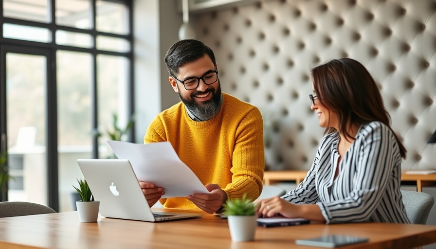 How to Hire a Data Entry Clerk: Man and woman collaborating in an office.