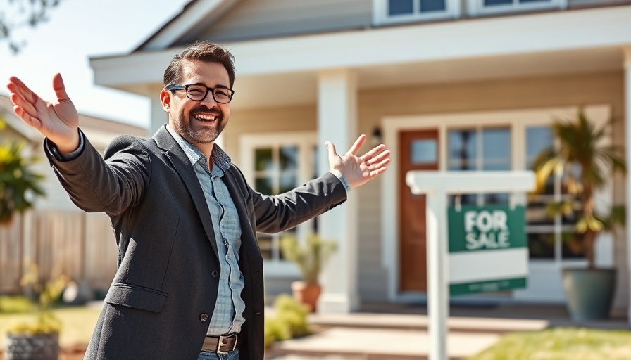 Real estate agent showing house for sale, asking if now is a good time to buy.