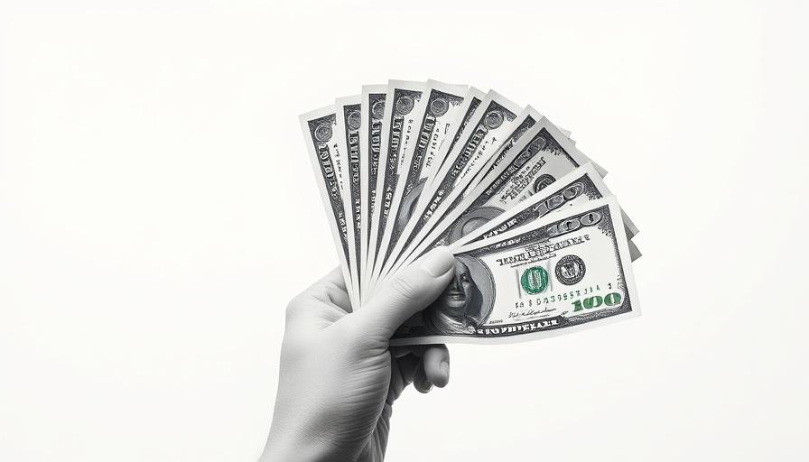 Conceptual image of money and trends during recession, minimalist style.