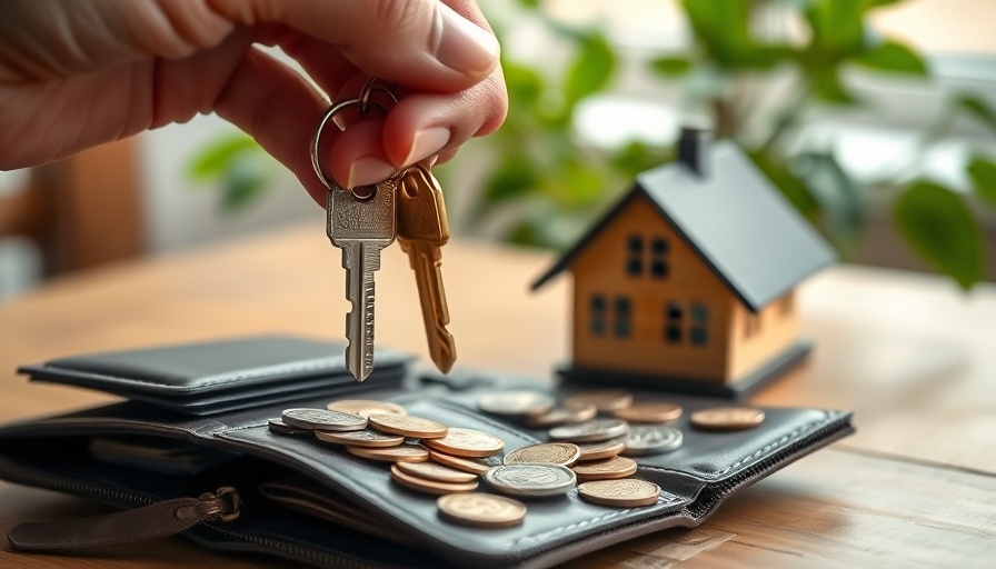 Hand holding house keys above wallet, symbolizing a lowball offer.