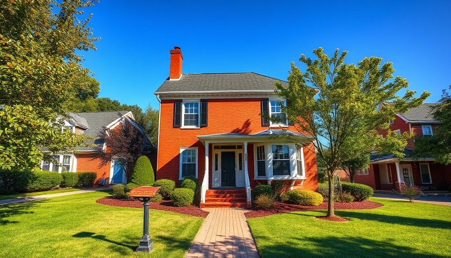 Charming red brick house in a suburban neighborhood, 2025 home