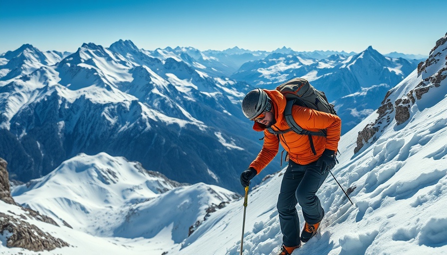 Mountaineer faces challenges, symbolizing hidden dangers of earning risk-free passive income.