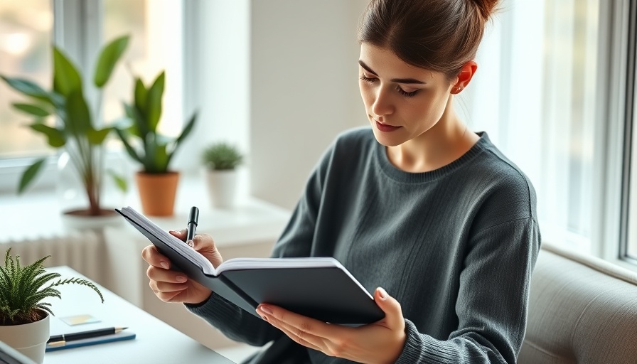 5-minute morning ritual for productivity: person planning day