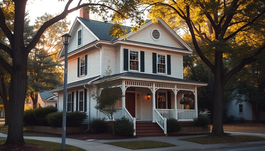 Charming two-story house in a suburban setting, ideal for considering how old of a house should I buy.