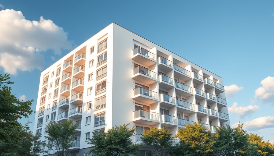 Modern condo building emphasizing inspection importance