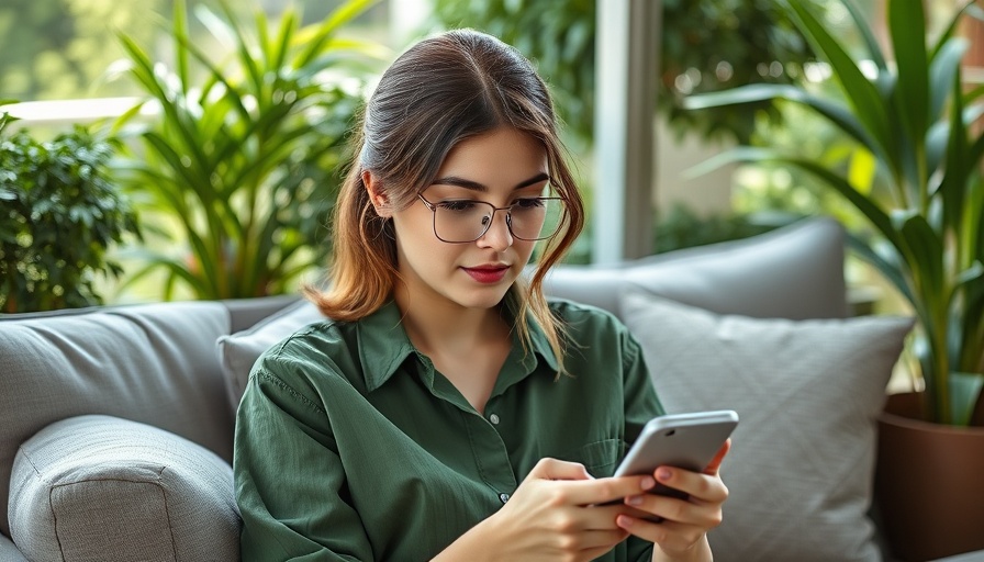 Young woman negotiating a business deal on smartphone outdoors.
