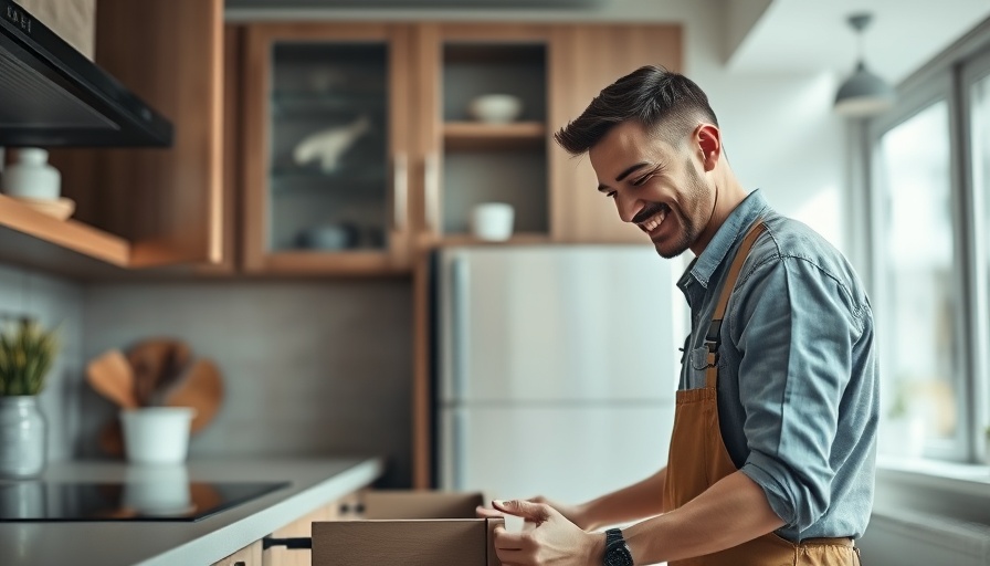 Smart pest control approaches Maryland - technician inspecting a kitchen.