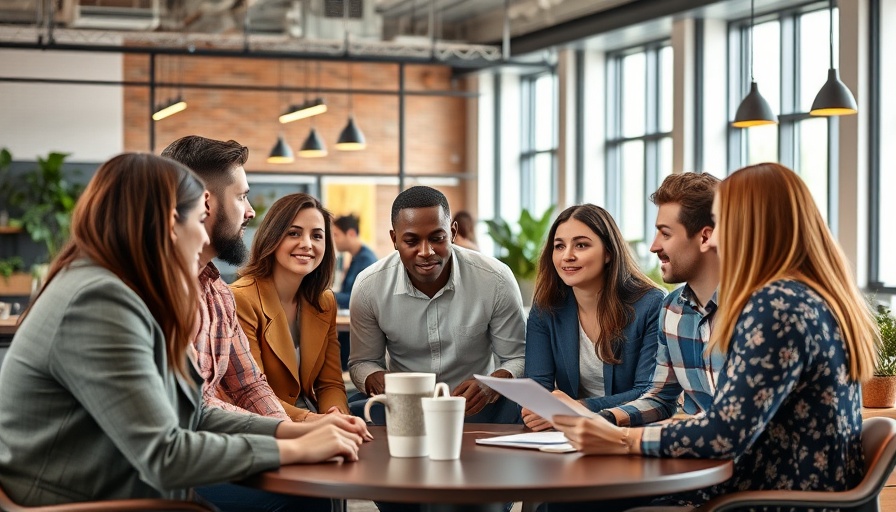 Common Team Building Mistakes: Team meeting in modern office.